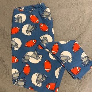 Lularoe Football Themed Leggings - EUC